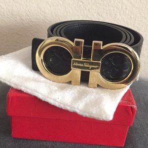 ferragamo belt with print